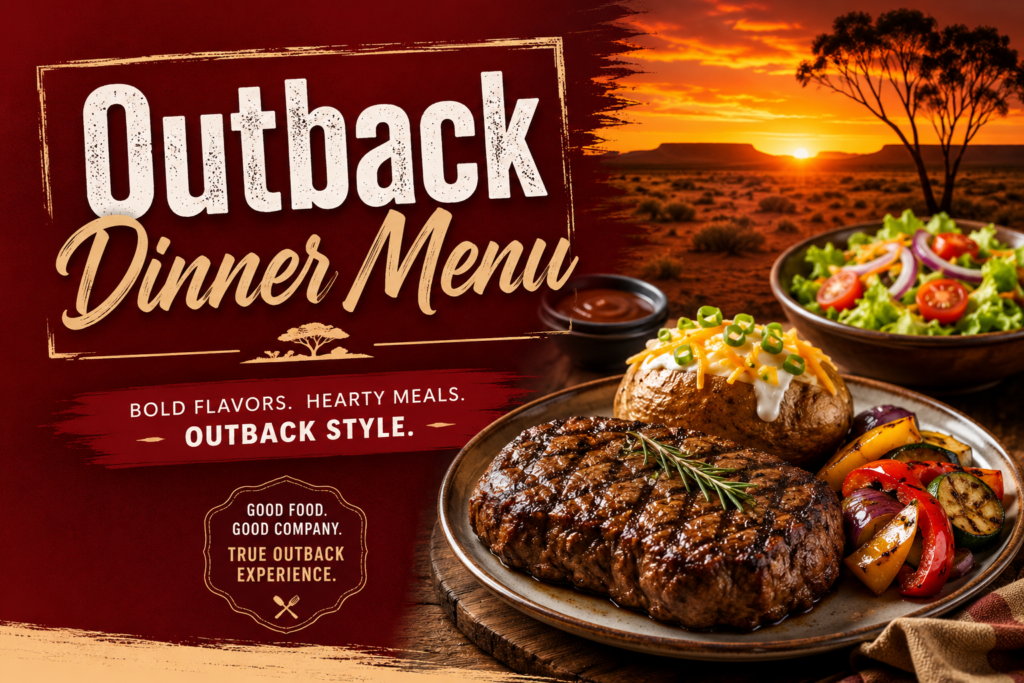 Outback Dinner Menu