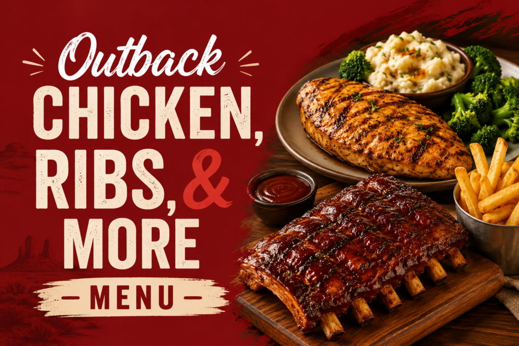 Outback Chicken, Ribs, & More Menu