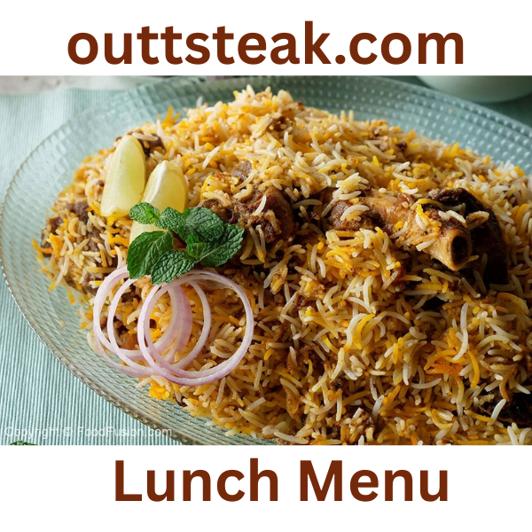 lunch menu for outback