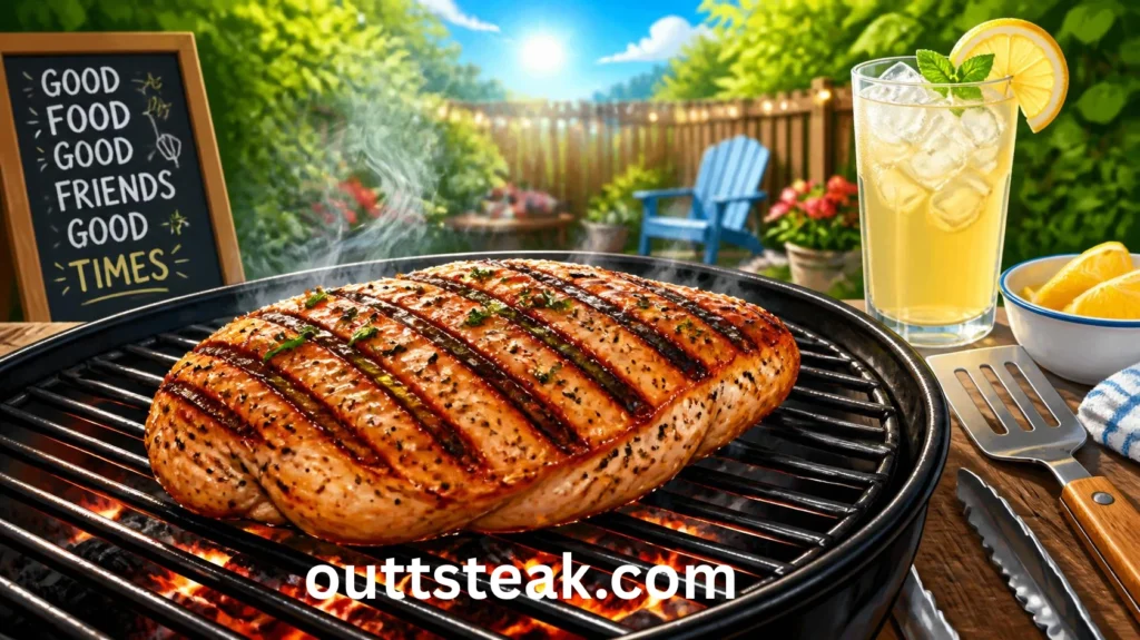 Grilled Chicken Breast Grilled Chicken on the Barbie